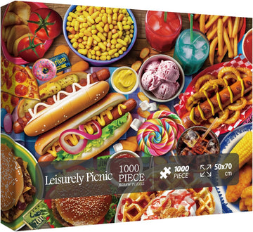 Rompecabezas de picnic tranquilo 1000 piezas